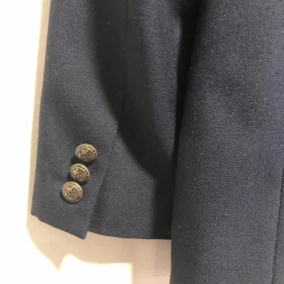 Nordstrom Navy Blue Blazer Jacket Boys size 12 Formal Wear/School Uniform